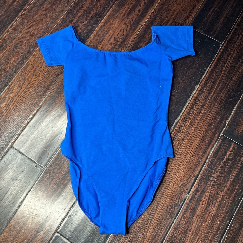 Short sleeve off the shoulder bodysuit Los Angeles Apparel basic summer